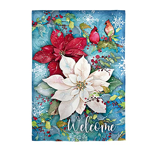 Evergreen Welcome Winter Melody Garden Flag