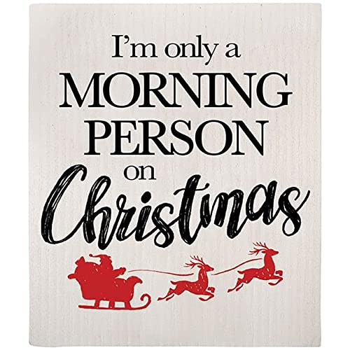 I'm Only a Morning Person on Christmas Swedish Dish Cloth