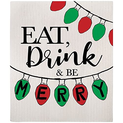 Eat, Drink & Be Merry Swedish Dish Cloth