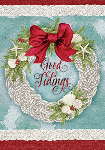 Evergreen Good Tidings Christmas Garden Flag