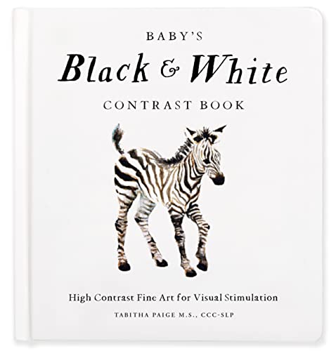 Tabitha Paige Baby's Black And White Contrast Book High Contrast Art For Visual Stimulation At Tummy 