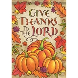 Carson Lord's Blessing Thanksgiving Stand Flag