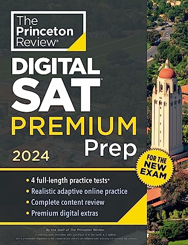 The Princeton Review Princeton Review Digital Sat Premium Prep 2024 4 Practice Tests + Online Flashcards + Review & T 