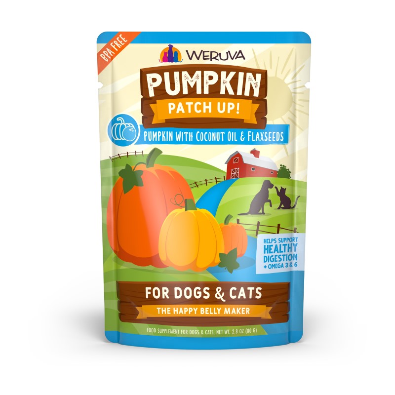 Weruva-Pumpkin Patch Up! Pumpkin with Coconut Oil & Flaxseeds Supplement Pouch