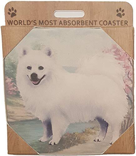 E&S Stone Coaster-American Eskimo Dog