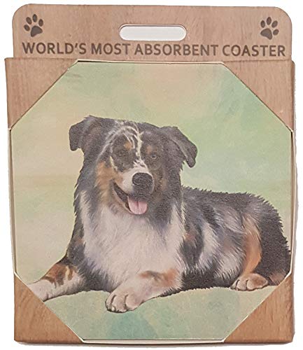 E&S Stone Coaster-Australian Shepherd