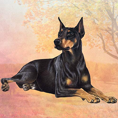 E&S Stone Coaster-Doberman