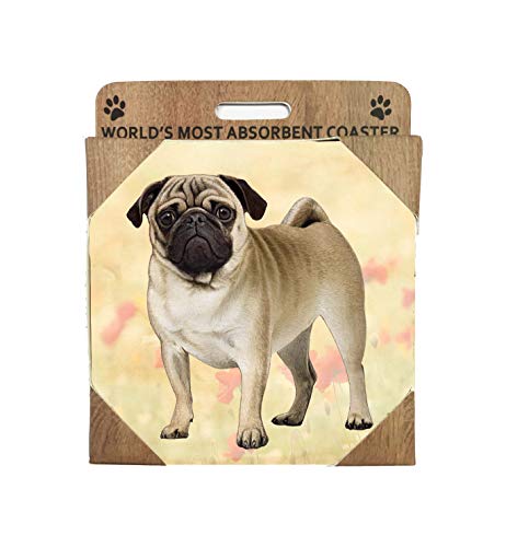 E&S Stone Coaster-Pug Standing