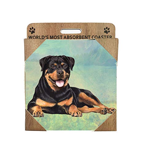 E&S Stone Coaster-Rottweiler