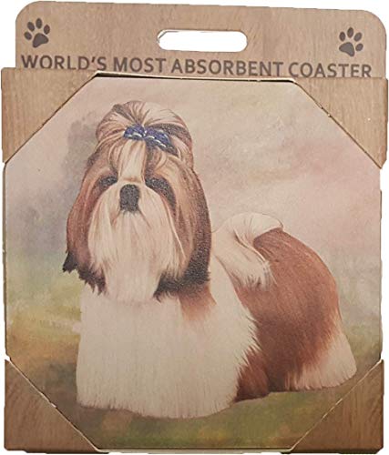 E&S Stone Coaster-Shih Tzu