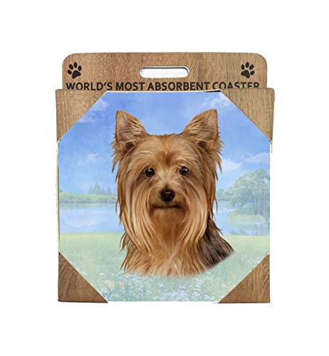 E&S Stone Coaster-Yorkie