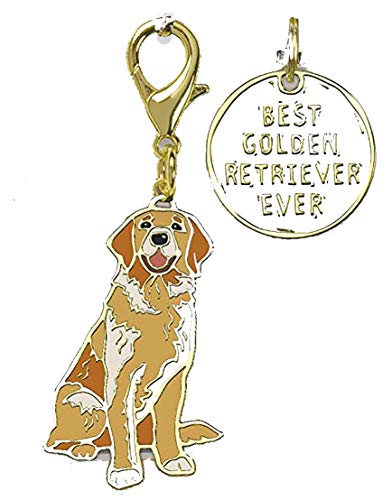 Primitives by Kathy Pet & Owner Charm Set-Best Golden Retriever Ever