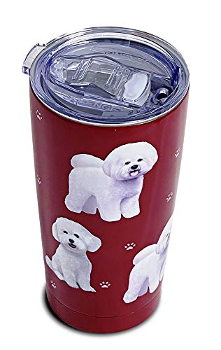 E&S Serengeti Ultimate Stainless Steel Tumbler-Bichon Frise