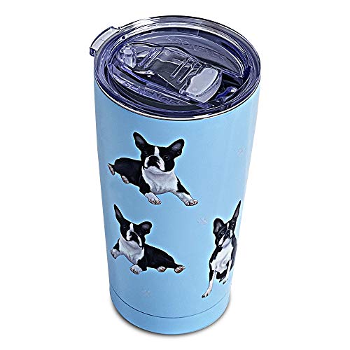 E&S Serengeti Ultimate Stainless Steel Tumbler-Boston Terrier