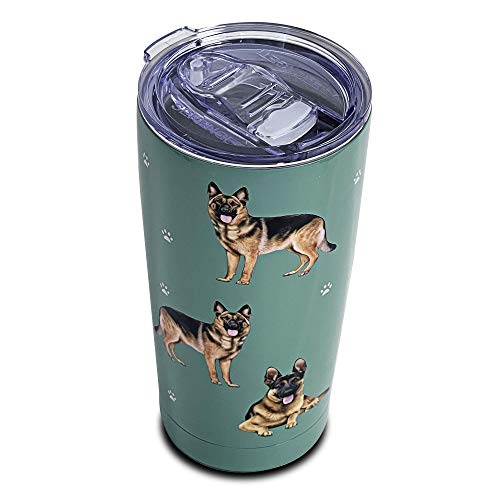 E&S Serengeti Ultimate Stainless Steel Tumbler-German Shepherd