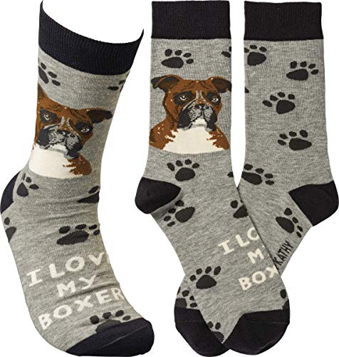 Primitives by Kathy Socks-I Love My Boxer