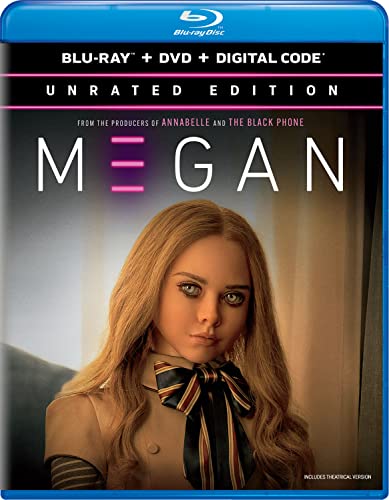 M3gan/Allison Williams, Violet McGraw, and Ronny Chieng@PG-13@Blu-Ray/DVD
