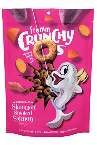 Fromm Slammon' Smoked Salmon Crunchy Os Dog Treats