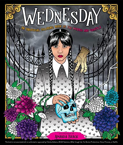 Amanda Brack/Wednesday@ An Unofficial Coloring Book of the Morbid and Gha