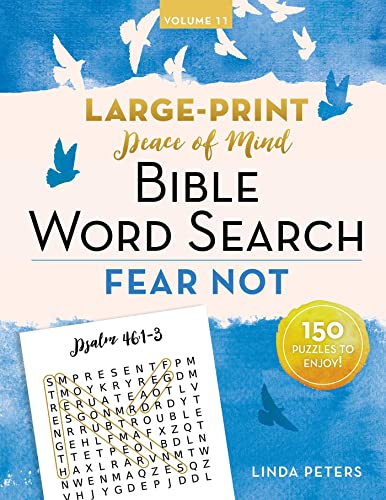 Linda Peters Peace Of Mind Bible Word Search Fear Not 