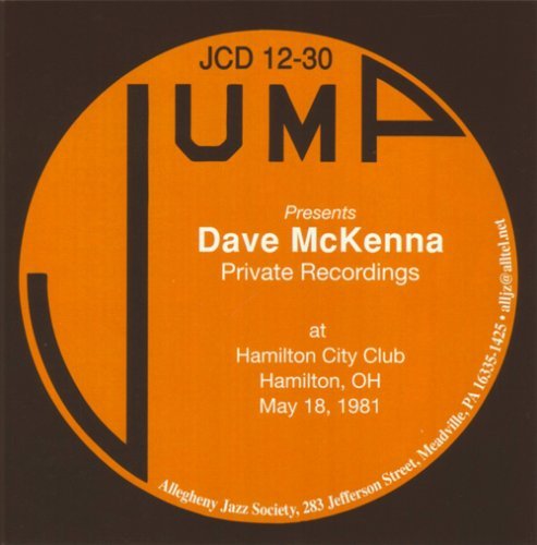 Dave Mckenna May 18 1981 Prviate Solo Recor 