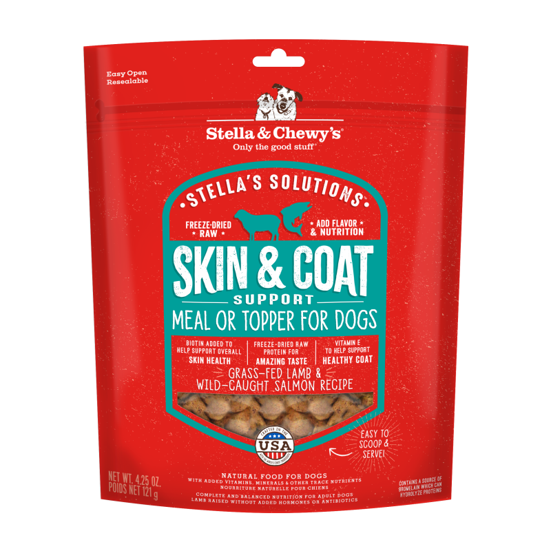 Stella & Chewy's Stella's Solutions Skin & Coat Boost Lamb & Salmon Dinner Morsels for Dogs