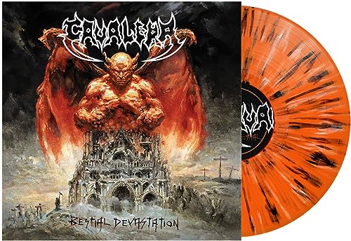 Cavalera/Bestial Devastation - Orange Black And White Splatter@Amped Exclusive