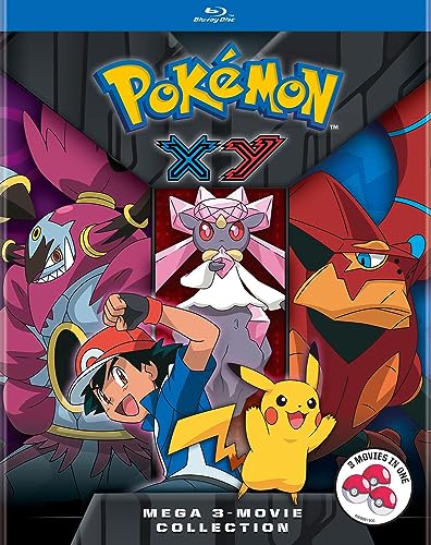 Pokemon XY Mega 3-Movie Collection/Pokemon XY Mega 3-Movie Collection@Blu-Ray/Diancie/Hoopa/Volcanion/3 Disc