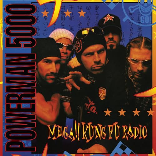 Powerman 5000/Mega!! Kung Fu Radio (BLUE WITH BLACK SWIRL VINYL)