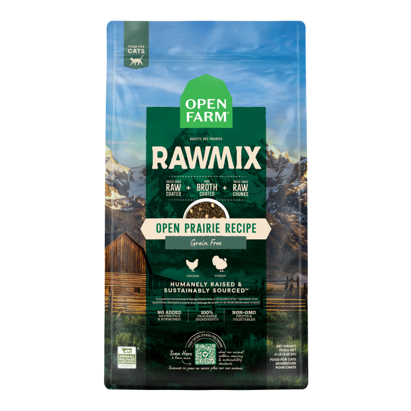 Open Farm Open Prairie Grain-Free RawMix for Cats