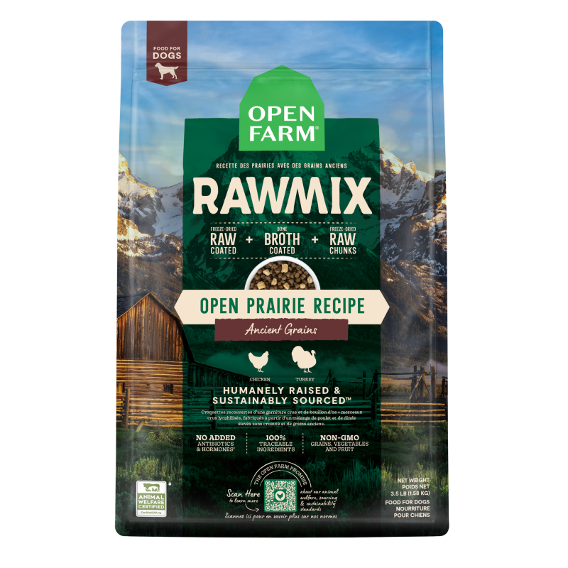 Open Farm Open Prairie Ancient Grains RawMix for Dogs