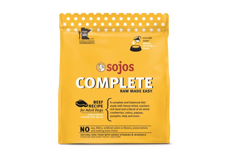 Sojos Complete Dog Food Beef Recipe