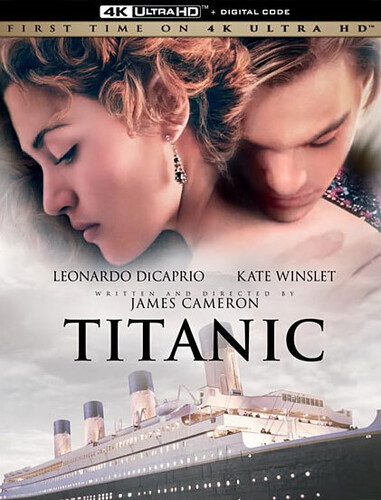 Titanic/DiCaprio/Winslet/Zane@Pg13@4k Uhd/Blu-Ray/Digital