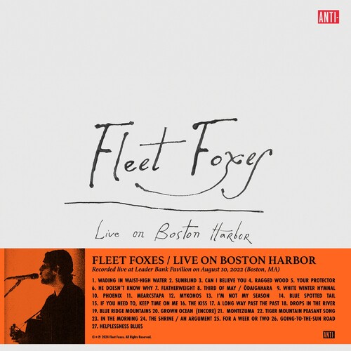 Fleet Foxes/Live On Boston Harbor@RSD Exclusive / Ltd. 3300 USA@3LP