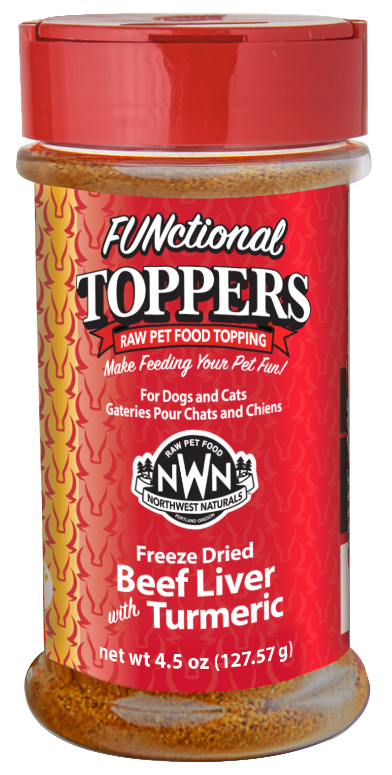 Northwest Naturals Freeze-Dried Topper 4.5oz-Beef Liver with Turmeric
