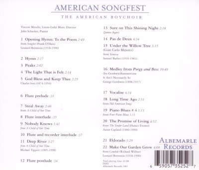 The American Boychoir/American Songfest