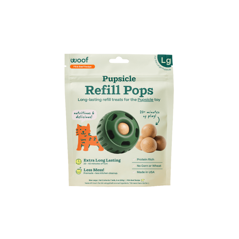 Woof Pupsicle Refill Pops Large 8oz