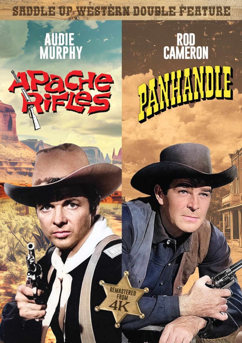 Saddle Up Westerns: Apache Rifles/Panhandle (Kit Parker Films)/Audie Murphy, Michael Dante, and Rod Cameron@Not Rated@DVD