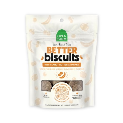 Open Farm Better Biscuits Peanut Butter & Banana Recipe