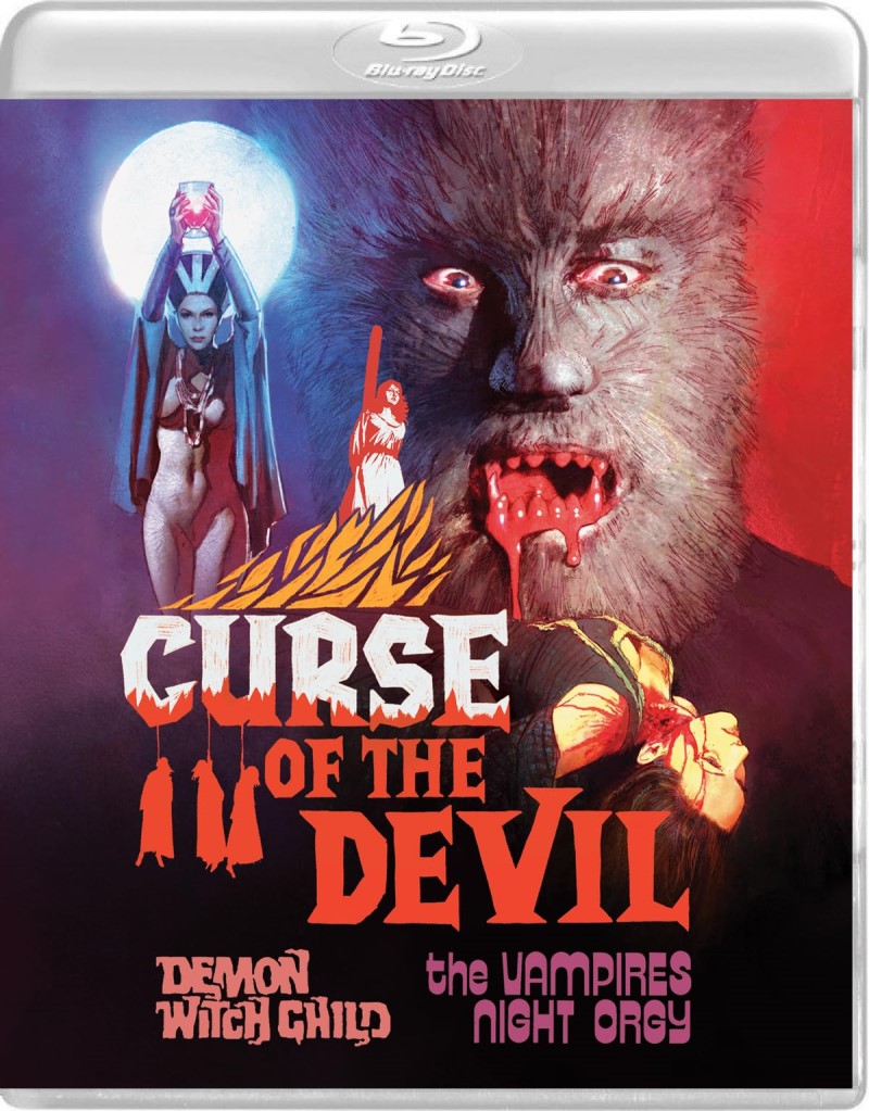 Curse of the Devil/The Vampires Night Orgy/Demon Witch Child (1973-1975) (Vinegar Syndrome)/Julián Mateos, Paul Naschy, and Jack Taylor@Not Rated@Blu-ray