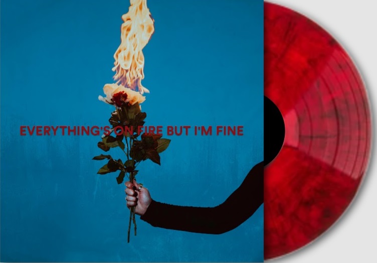 As December Falls/Everything's On Fire But I'm Fine (Red Marble Vinyl)