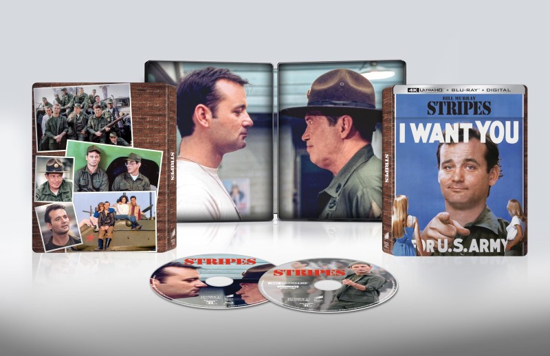 Stripes (1981) (SteelBook)/Bill Murray, Harold Ramis, and Warren Oates@R@4K Ultra HD + Blu-ray