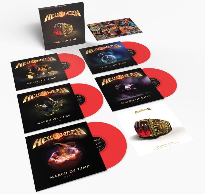 Helloween/March of Time (The Best of 40 Years) (Red Vinyl)@5LP