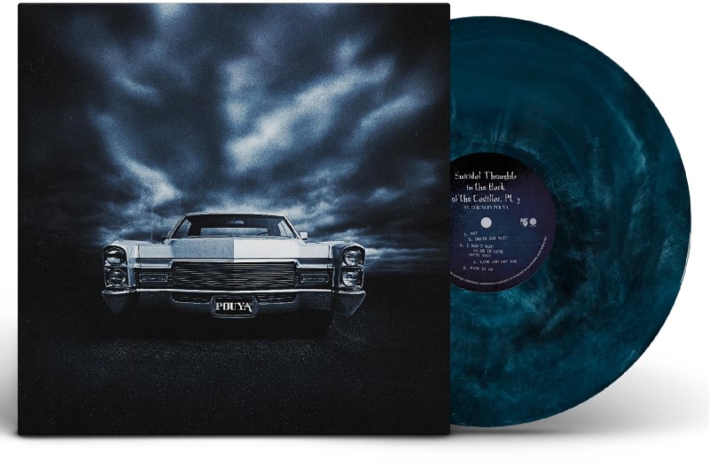 Pouya/Suicidal Thoughts In The Back (Dark Blue Marble Vinyl)@Explicit Version@Amped Exclusive