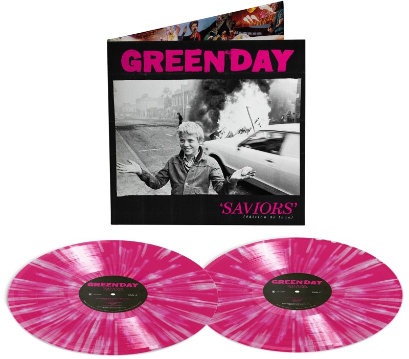 Green Day/Saviors (édition de luxe) (Hot Pink w/ White Splatter Vinyl)@2LP