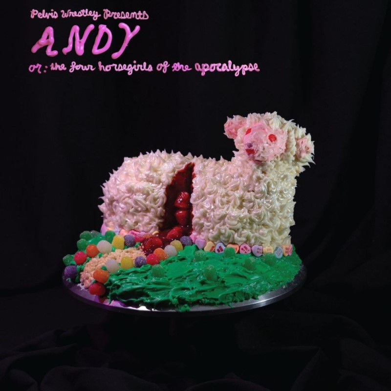 Pelvis Wrestley/ANDY, or: The Four Horsegirls of the Apocalypse (PINK FROSTING VINYL)
