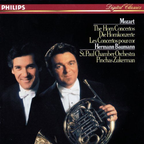 W.A. Mozart/Ct Horn 1-4@Baumann*hermann (Horn)@Zukerman/St Paul Chbr Orch