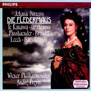 J. Strauss Fledermaus Hlts Te Kanawa Gruberova Brendel + Previn Vienna Po 