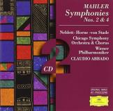 G. Mahler Symphonies 2 4 Neblett Horne Von Stade Abbado Various 