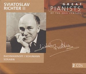 Sviatoslav Richter Plays Rachmaninoff Schumann Sc Richter (pno) Great Pianists Series 